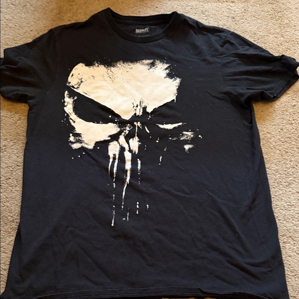 Marvel Punisher Black and White Tee